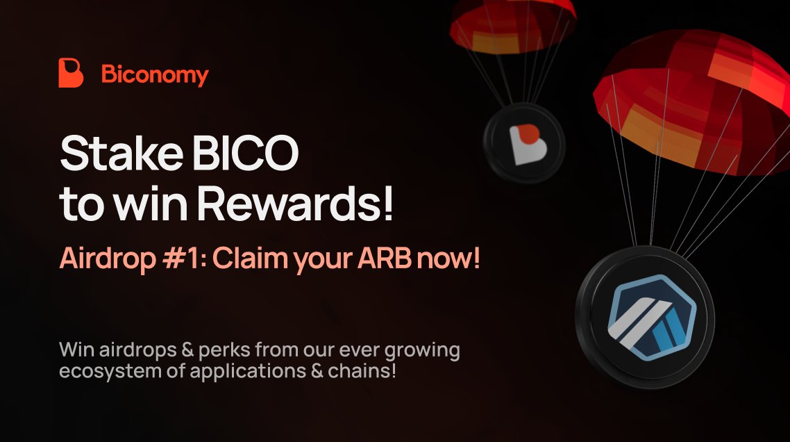 Exciting News for $BICO stakers! $ARB airdrop outta nowhere! We are distributing $ARB to our loyal Biconauts. Read on for details And this is just the start of what’s coming for $BICO stakers 👀