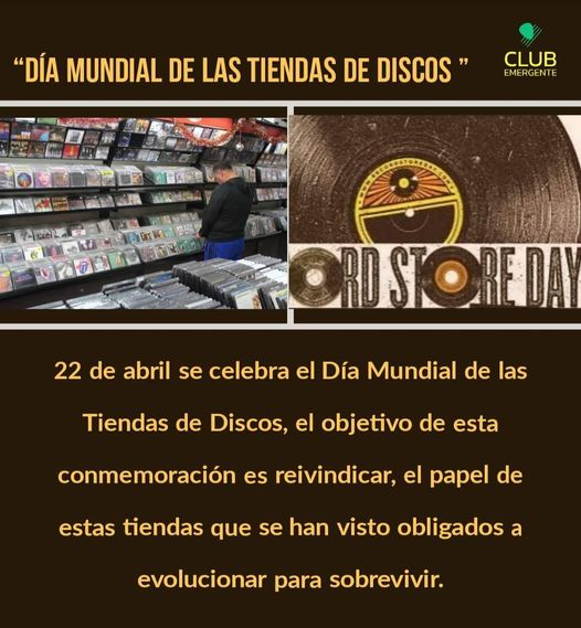 #DiaMundialdelasTiendasdeDiscos #22deAbril