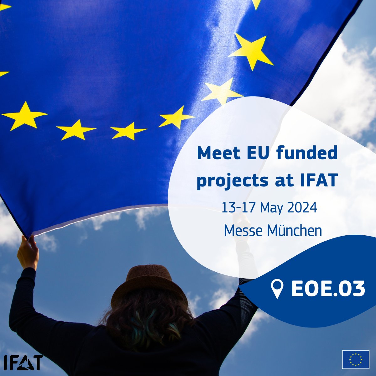 Are you looking for #EUfunding to bring your green ideas to life? 💡

Meet @LIFEprogramme, #GreenAssist & #InnovationFund projects who'll share their experience at #IFAT ✨

🗓️ 13-17 May
📍 Messe München
🇪🇺 Stand EOE.03

Full schedule 👉 europa.eu/!tfbYBc

#CircularEconomy