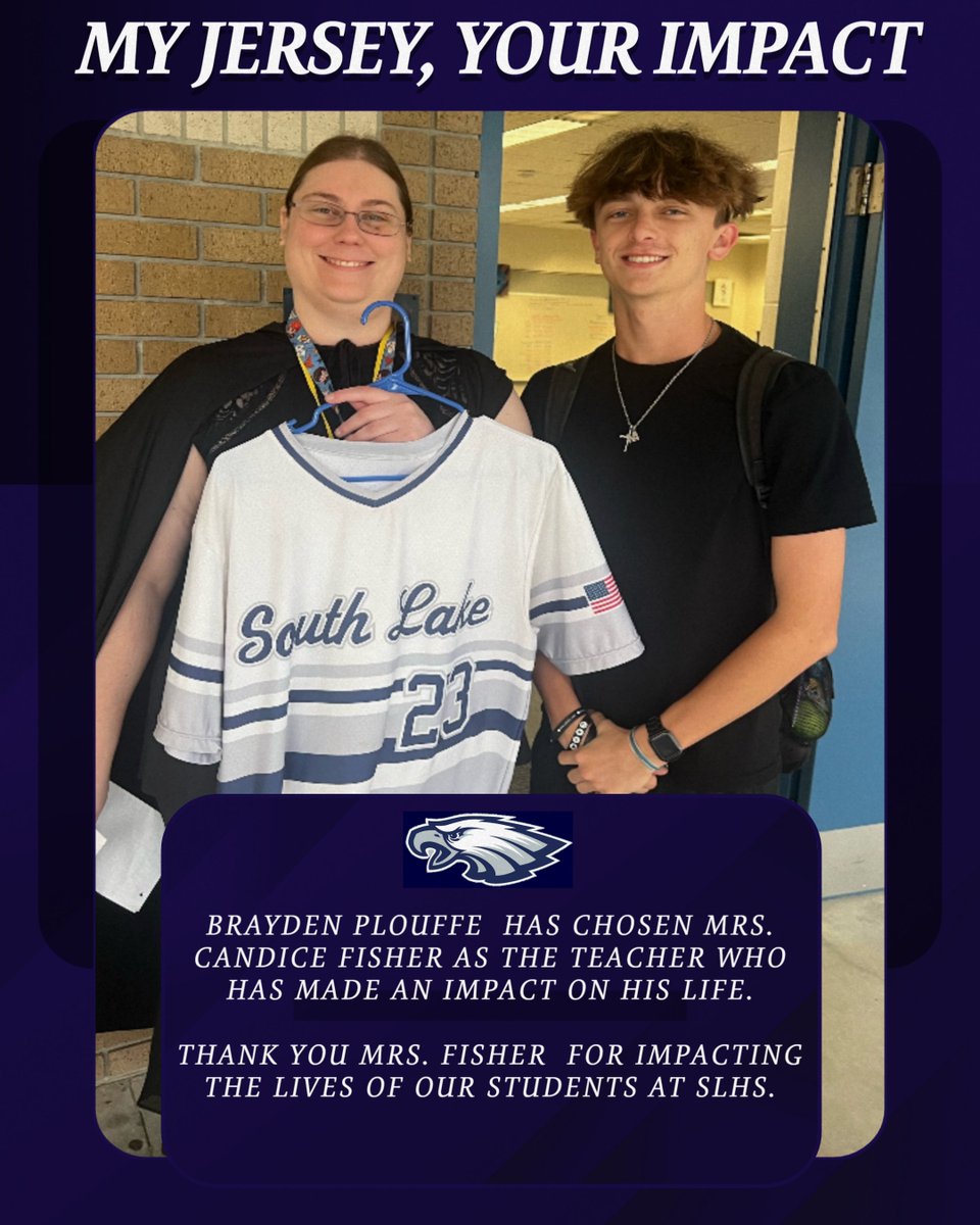MY JERSEY, YOUR IMPACT!! #EAGLEFAMILY
@SouthLakeEagles
