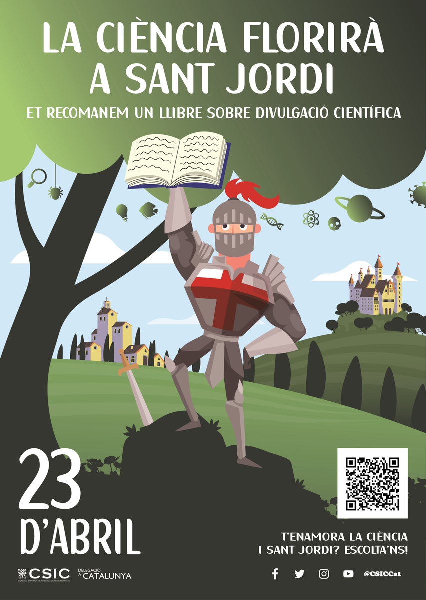 #LaCiènciaFloriràASantJordi🌹 i, per això, hem demanat als responsables de comunicació dels centres del CSIC a Catalunya que ens recomanin algun llibre de divulgació científica. Us animeu a llegir-los?📖 #SantJordiCSICCat #SantJordi2024 #SantJordi