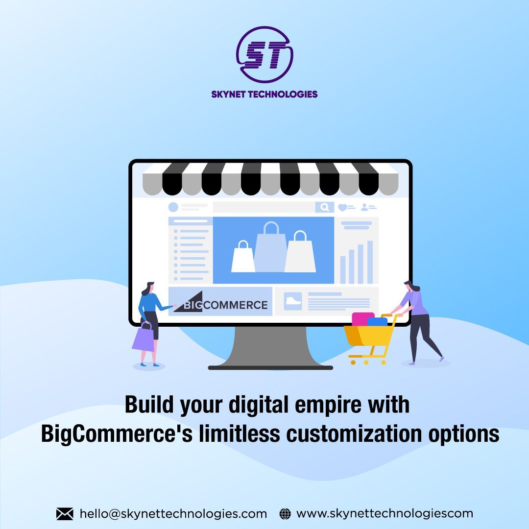 BigCommerce provides customization options, empowering you to personalize your #OnlineStore perfectly align with your brand and vision. Let's collaborate and create something truly extraordinary! 

buff.ly/4aJL7tW 

#BigCommerce #BigCommerceStore #EcommercePlatform