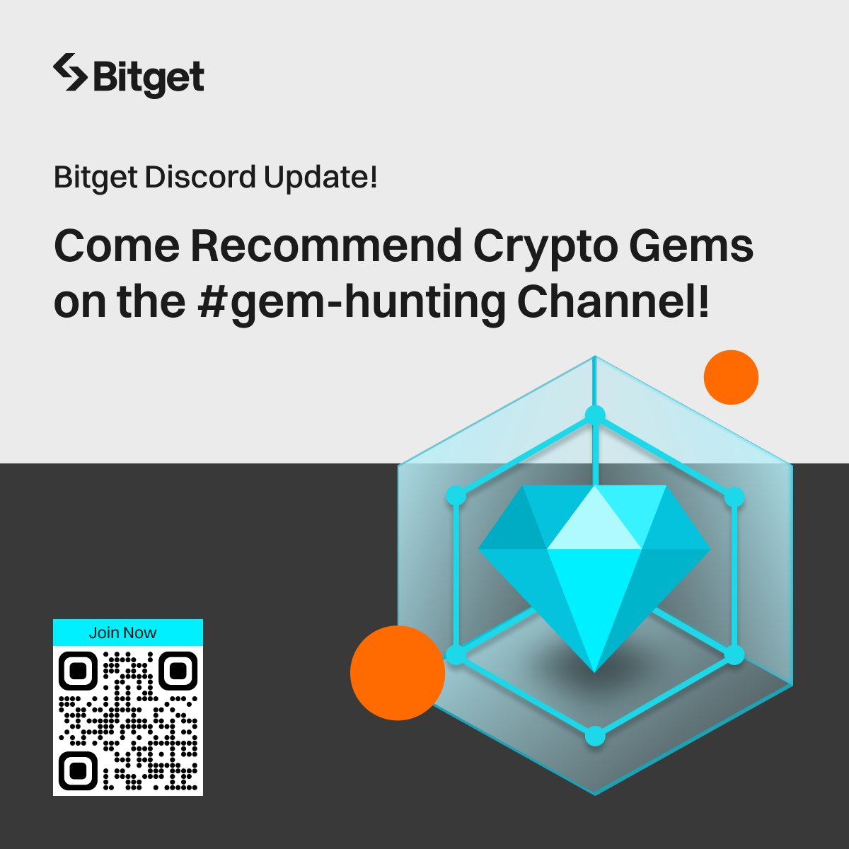 🌟 Introducing #Bitget's 'Gem Hunting' Discord Channel! 💎 📅 Join our intro session on April 23, 11 AM UTC 📍 Join here: discord.gg/bitget 🎊 The new channel goes live after the session!