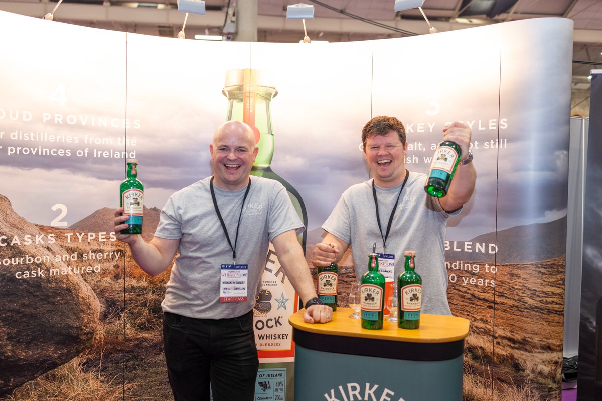 Stop by stand 85 to try some Kirker Irish Whiskey! Who celebrate an odyssey into the three whiskey styles from the four proud provinces of Ireland. Discover Ulster, Munster, Leinster and Connacht through masterful blends & single cask expressions. 👇 bit.ly/49fPJHw