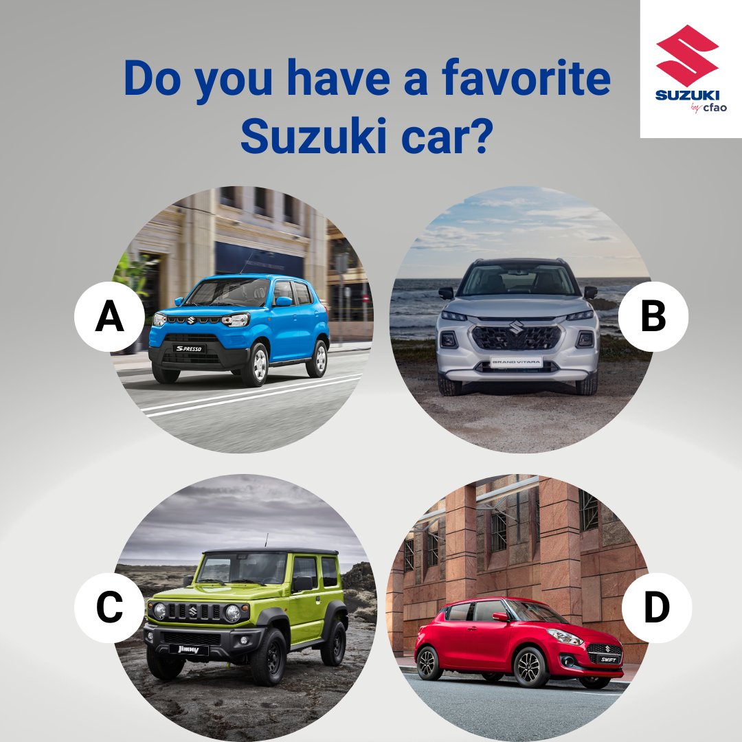 Tell us more in the comments! ✨ #Suzuki #SuzukibyCFAO
