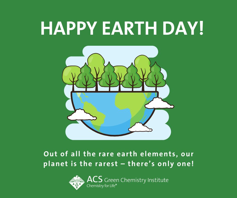 Happy Earth Day! We hope you find a moment to appreciate the beauty of our incredible planet. How does your work ensure a sustainable future? Through 'Chemists Celebrate Earth Week' the @AmerChemSociety suggests how to get involved: brnw.ch/21wJ3ej #CCEW #EarthDay