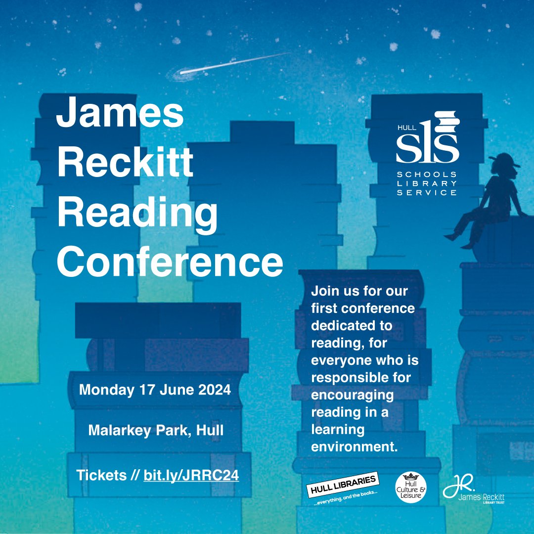 Join @Hull_SLS, @hull_libraries and special guests for an inspirational day dedicated to learning at the first ever JAMES RECKITT READING CONFERENCE. 📅 Mon 17 June 2024 📷 Malarkey Park, Hull 📷Tickets bit.ly/JRRC24 Hull SLS schools, contact us directly for your link