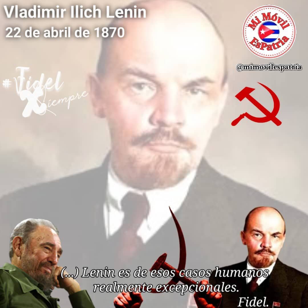 'El homenaje a Lenin se le puede brindar con el sentimiento. Pero cuando se estudia su obra y su vida, cuando se estudia su pensamiento y su doctrina, los pueblos adquieren lo que pudiera llamarse un verdadero tesoro desde el punto de vista político.' #FidelPorSiempre #LeninVive