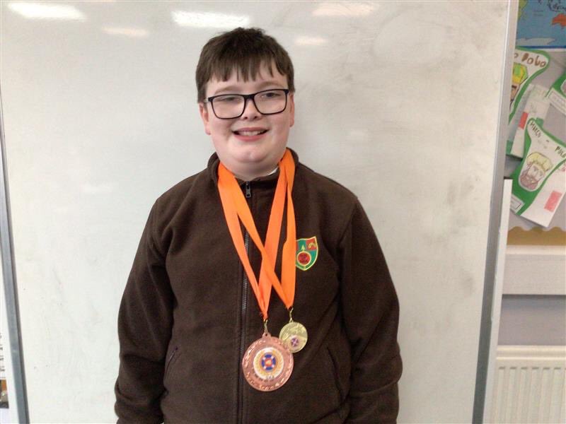 This great boy won these medals in his Karate club! Well done! ￼#widerachievement