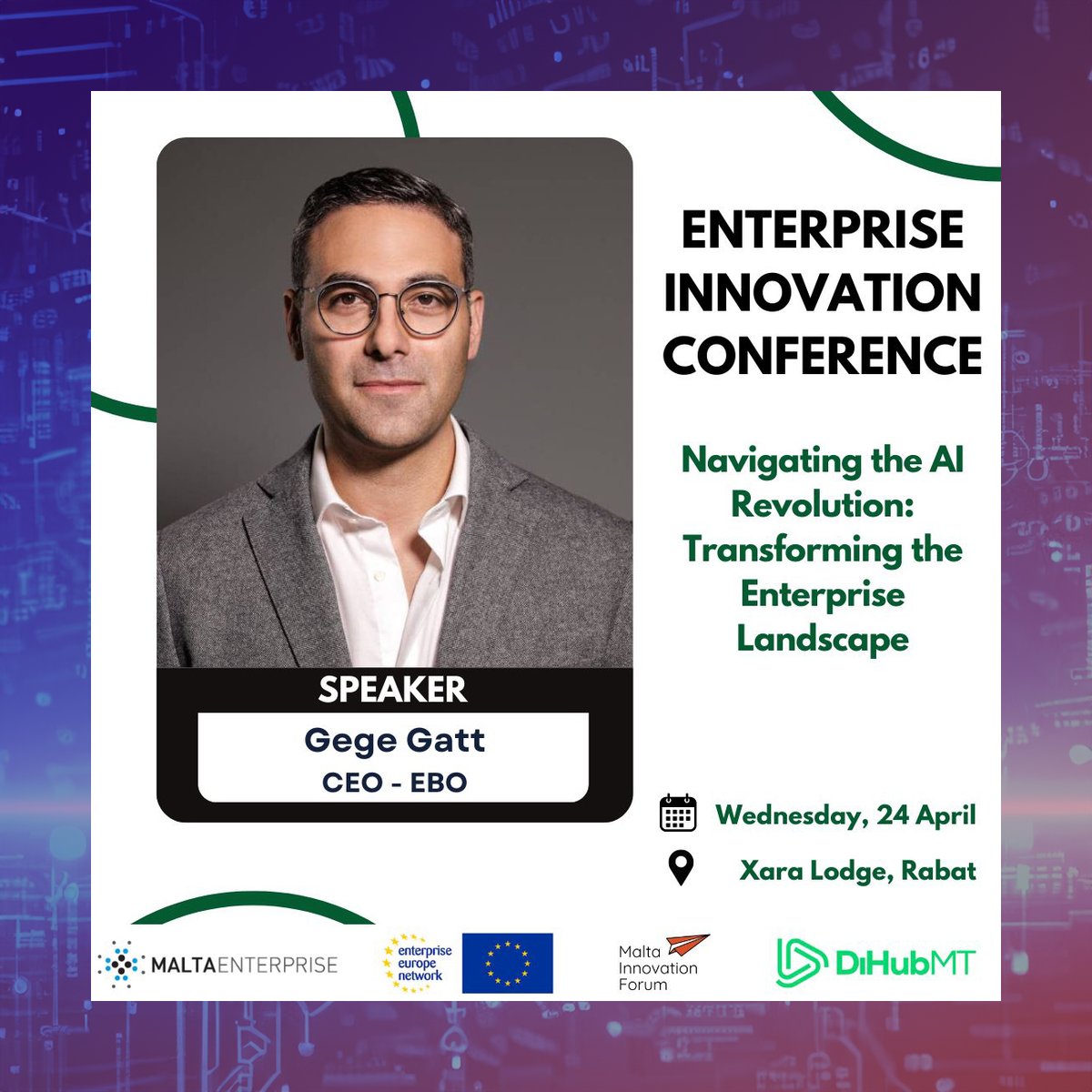 Excited to speak at #EI2024 this Wed at Xara Lodge! My talk 'Navigating AI: Transforming Businesses' dives into #AI's impact for efficiency & innovation. Join thought leaders & innovators for discussions on #DigitalTransformation! Reserve your spot: bit.ly/448iMLo