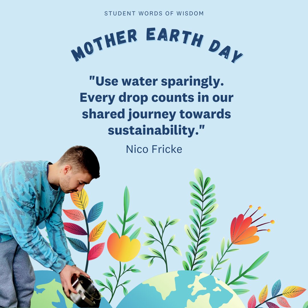 The steps we take for #ClimateAction, big or small, are wins for nature🌱. Check out these words of wisdom from some of our students on this #MotherEarthDay💚!