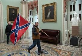 House Dems are being slammed for waving Ukrainian flag in the chamber of the House 🤦🏻‍♀️ But the confederate flag being waved in OUR Capitol was ok…GTFOH🖕🏻 #DemVoice1