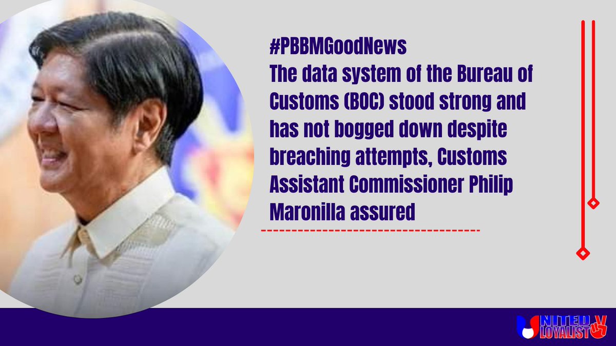 The data system of the Bureau of Customs (BOC) stood strong and has not bogged down despite breaching attempts, Customs Assistant Commissioner Philip Maronilla assured on Saturday.
