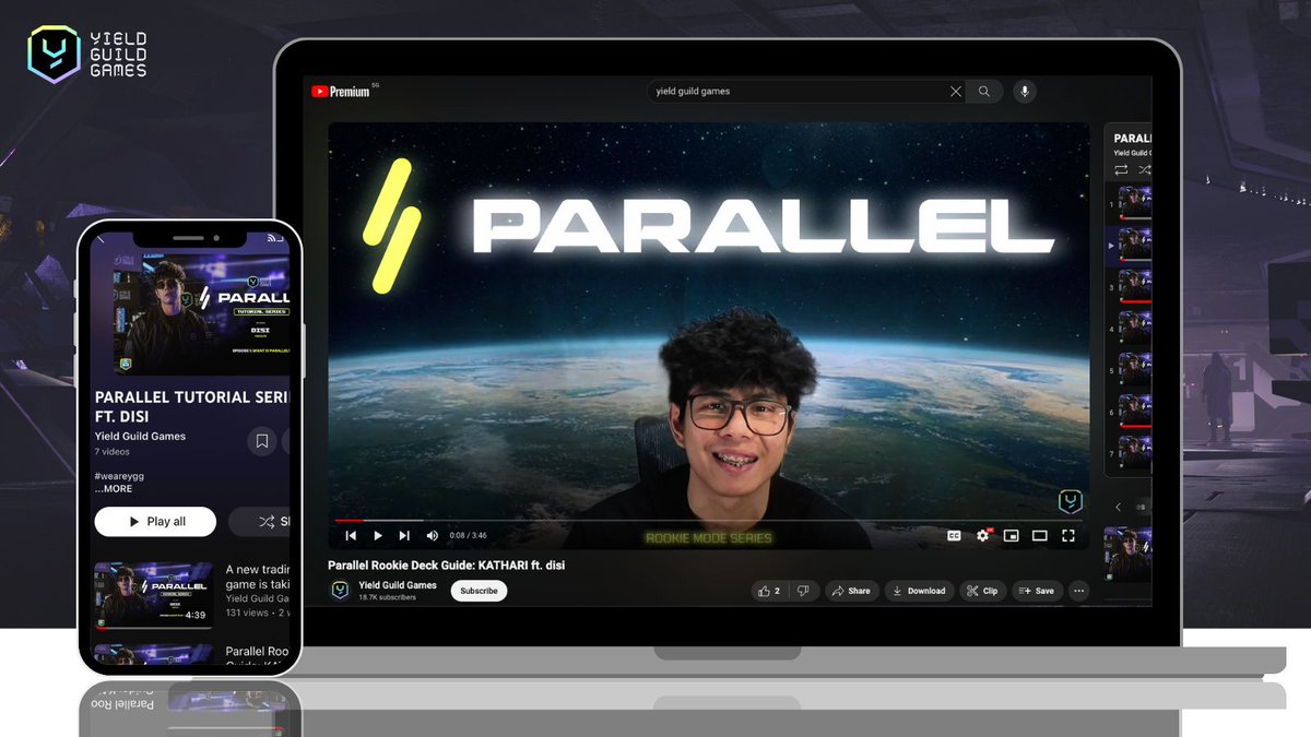 Our @ParallelTCG Tutorial Series by @Disiboii is now on the @YieldGuild Youtube Channel! Check out the full playlist here. 🔗: youtube.com/watch?v=BbiO5_…