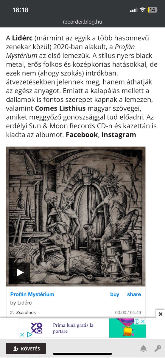 sunmoonrecords's tweet photo. Lidérc // Holdlajtorja in the Hungarian Recorder Magazine #liderc #holdlajtorja @recorderhu #onlyprintedisreal Köszönjük ! https://t.co/vaylTaJYkY