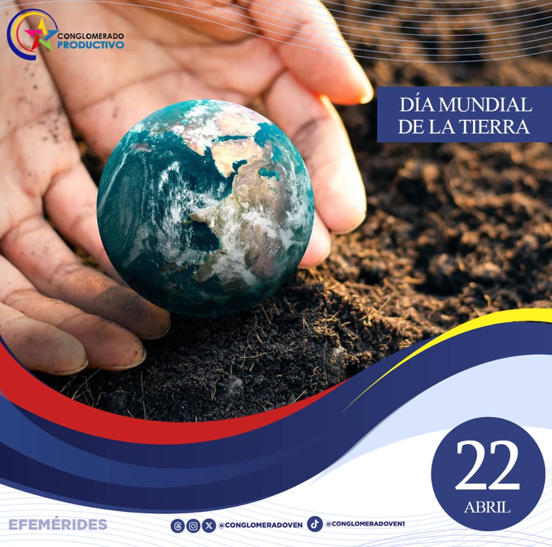 #EFEMÉRIDE🗓️|| Este #22Abr, se celebra el Día Mundial de la Tierra, instaurado para crear una conciencia común a los problemas ambientales como la superpoblación, la producción de contaminación o la conservación de la biodiversidad. #BloqueaElBloqueo