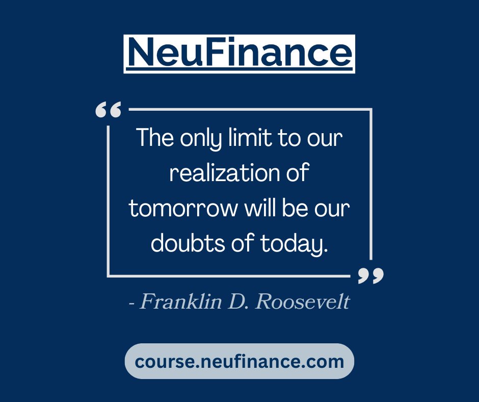 Franklin D. Roosevelt's words remind us that our doubts can be the only obstacle to achieving our dreams.

Let's cast away uncertainties and step boldly into the future we envision. 🌟

#BelieveInYourself #FDRWisdom #SuccessQuotes #OvercomingDoubts