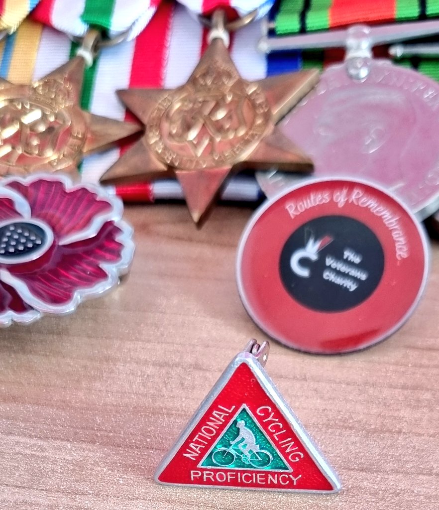 As @davidwhiteshow on @BBCCornwall is asking what you are proud off, it had to be this Cycling Proficiency Badge 🚲! Or it could be our military service of course and helping to create The @RemembeRoutes in 2020. 🤔