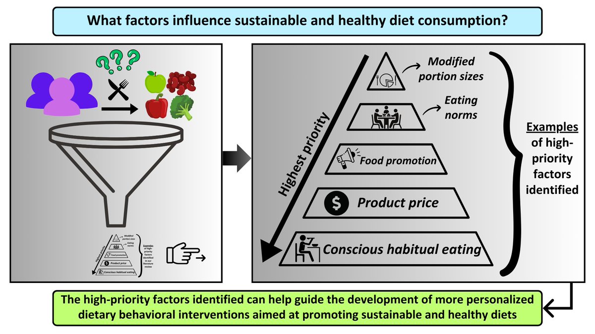 Thrilled to share the first paper of my PhD, published in @NutrtnResrch. We discussed sustainable and healthy diet (SHD) conceptions and the factors influencing sustainable dietary behaviours within the university setting and beyond 🎯 🧵(1/7) sciencedirect.com/science/articl…