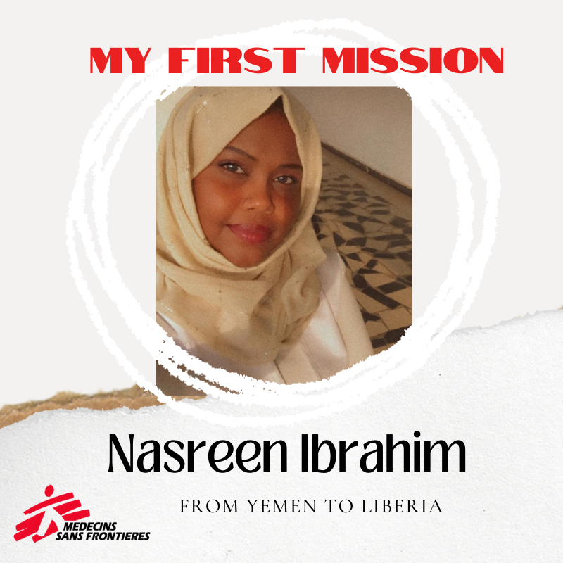 Meet Nasreen Ibrahim a Nurse from #Yemen joined #MSF in 2012. Currently, she's in #Liberia working as the Nurse Activity Manager. In this role, she is responsible for defining, coordinating, and monitoring all care and nursing related activities in the project.