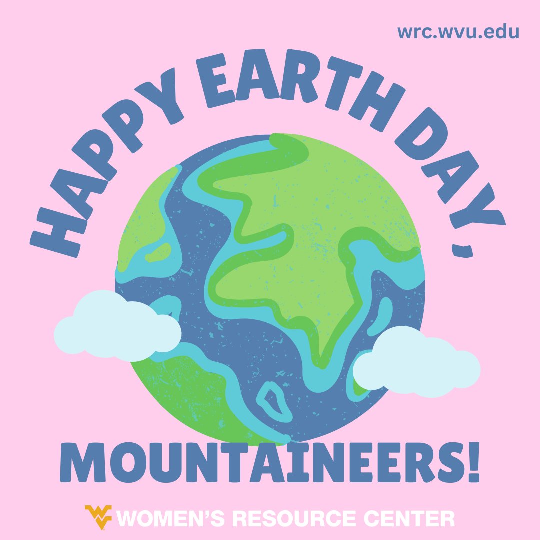 Hey, Mountaineers! 

If you need some new ways to celebrate Earth Day, consider checking our Healthy Living page for local farmer's markets, seed companies, and ways to enjoy the outdoors! 

wrc.wvu.edu/resources/heal…