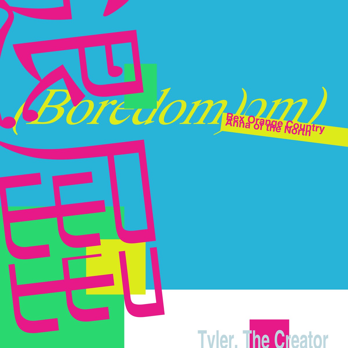 Boredom / Tyler, The Creator
#typography #typographic #typo #typeface #typedesign #typedrawn #fontdesign #logo #graphicdesign #posterart #posterartdesign #タイポグラフィ #タイポ #グラフィックデザイン #ポスターアート #作字デザイン #文字デザイン #字体設計