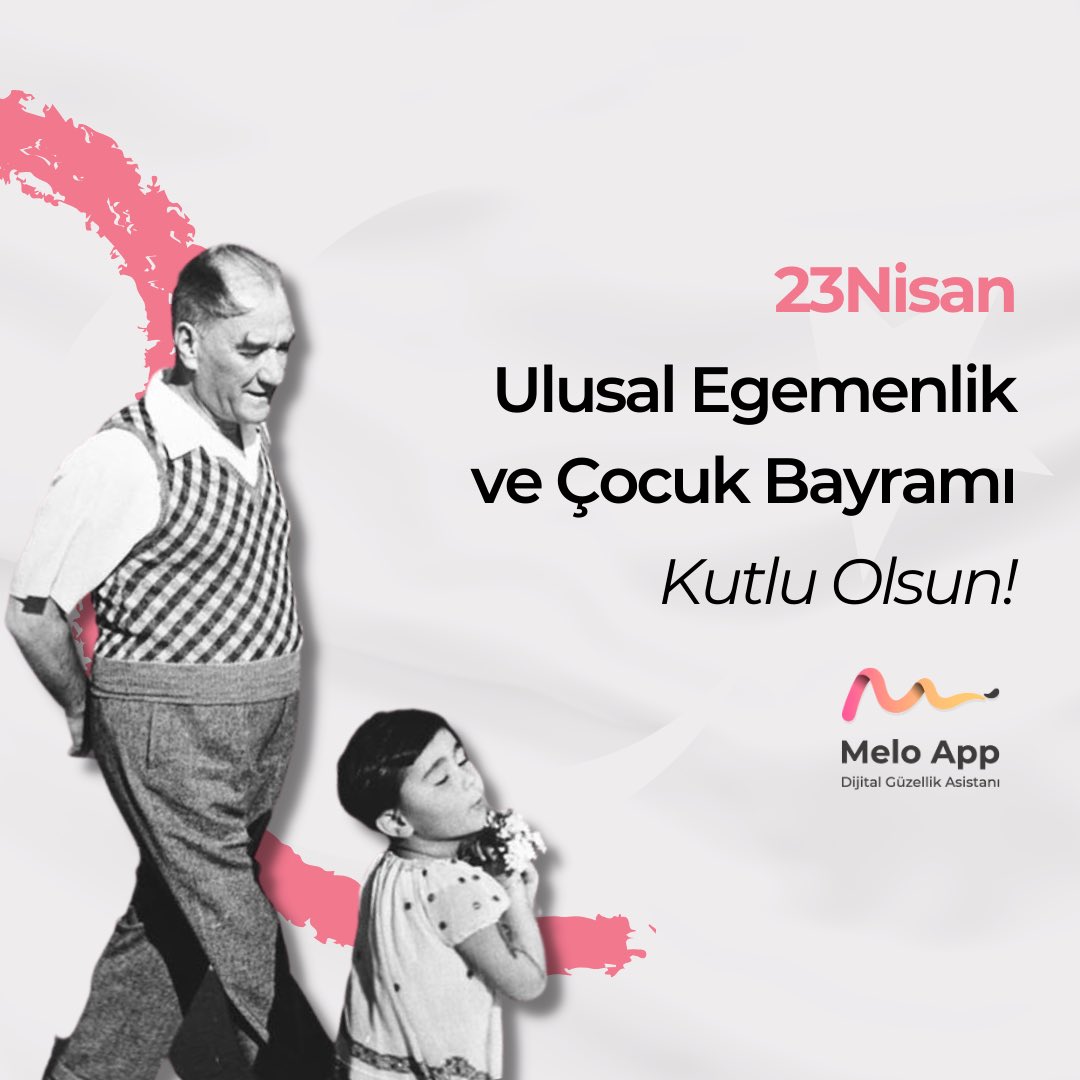 meloapp_'s tweet photo. Türkiye Cumhuriyeti'nin geleceği ve çocukların bayramı olan 23 Nisan Ulusal Egemenlik ve Çocuk Bayramı'nı coşkuyla kutluyoruz! 

Geleceğimizin teminatı olan çocuklarımız için her zaman özgür, mutlu ve başarılı bir yarın bırakmaya gayret ediyoruz. #23Nisan 🇹🇷🌟 https://t.co/t8UglNqQdx