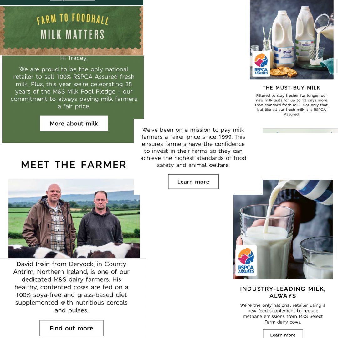 Received a big old #dairy propaganda email today from @marksandspencer. Shame on you for promoting this hideous industry when there are amazing alternatives. And on #EarthDay nonetheless. And shame on @RSPCA_official for certifying and endorsing the torture. 🤬