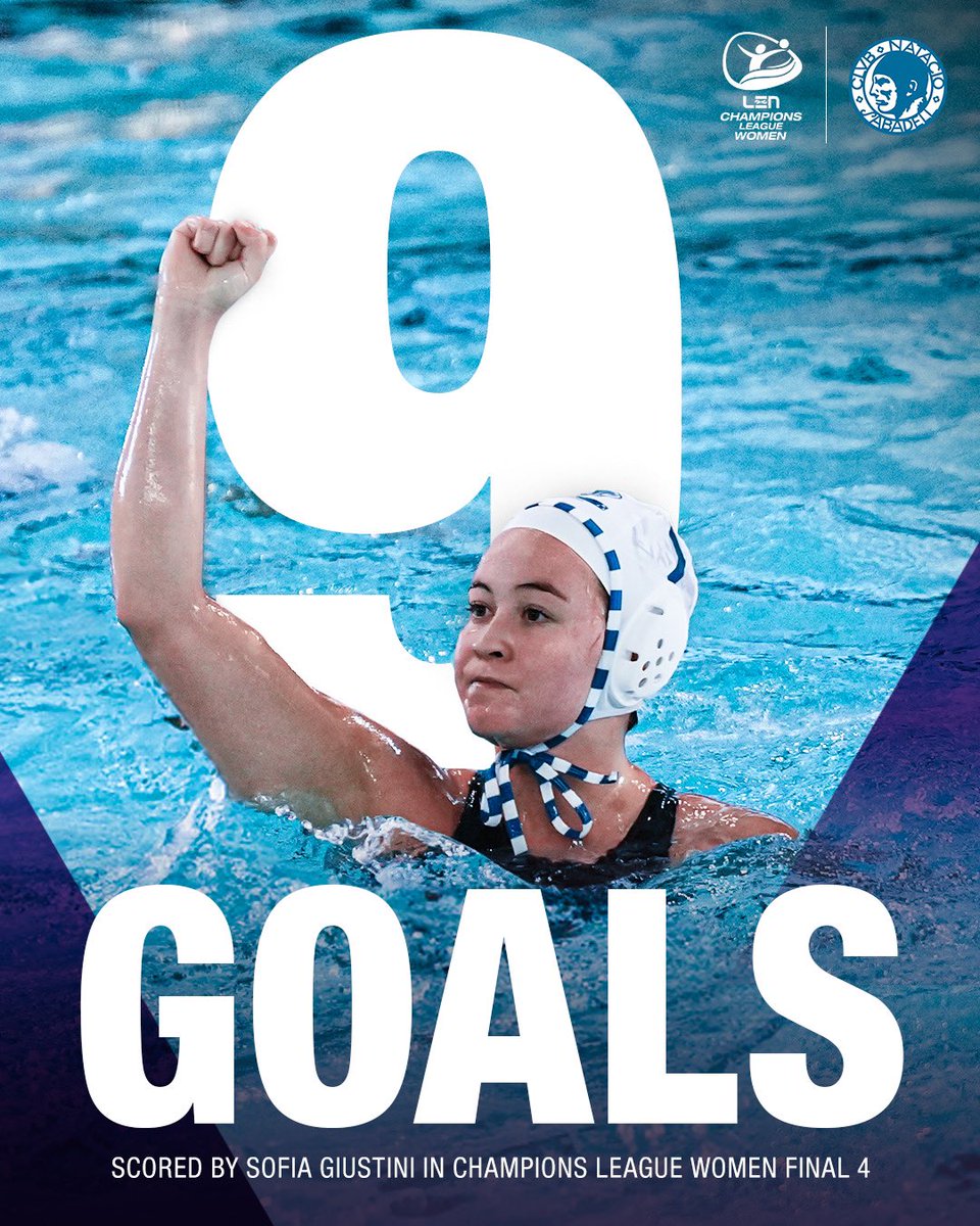 Sofia took the spotlight! 🤩

Sofia Giustini dominates as the top scorer of the #waterpoloWCL Final 4 with a remarkable 9 goals! 🏆🤽‍♀️

#waterpolo