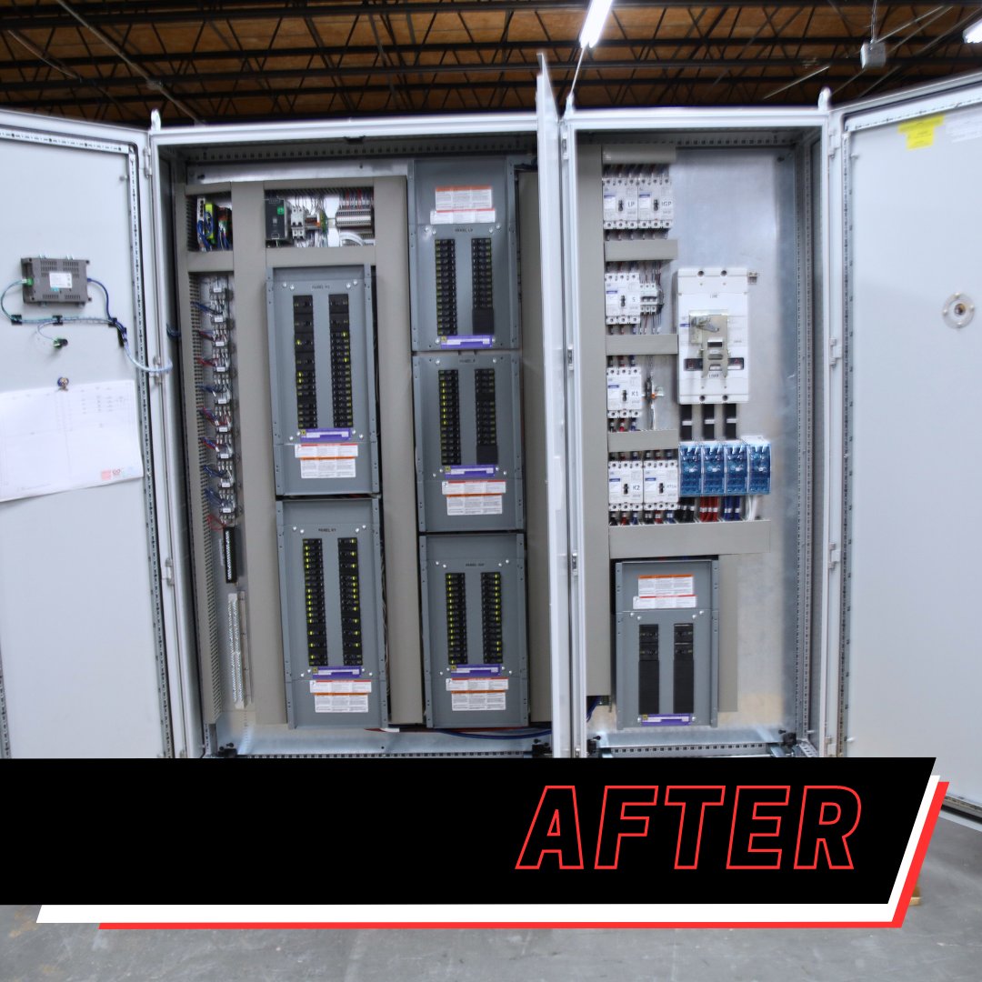 Before: Just an empty shell.

After: Fully equipped and operational!

Every component meticulously mounted; every detail perfected. 

Get started today: inf-ind.com

.

.

.

.

.

#PLCProgramming #hmi #automation #plc #vfd #engineering #fyp #controlpanels #UL508A