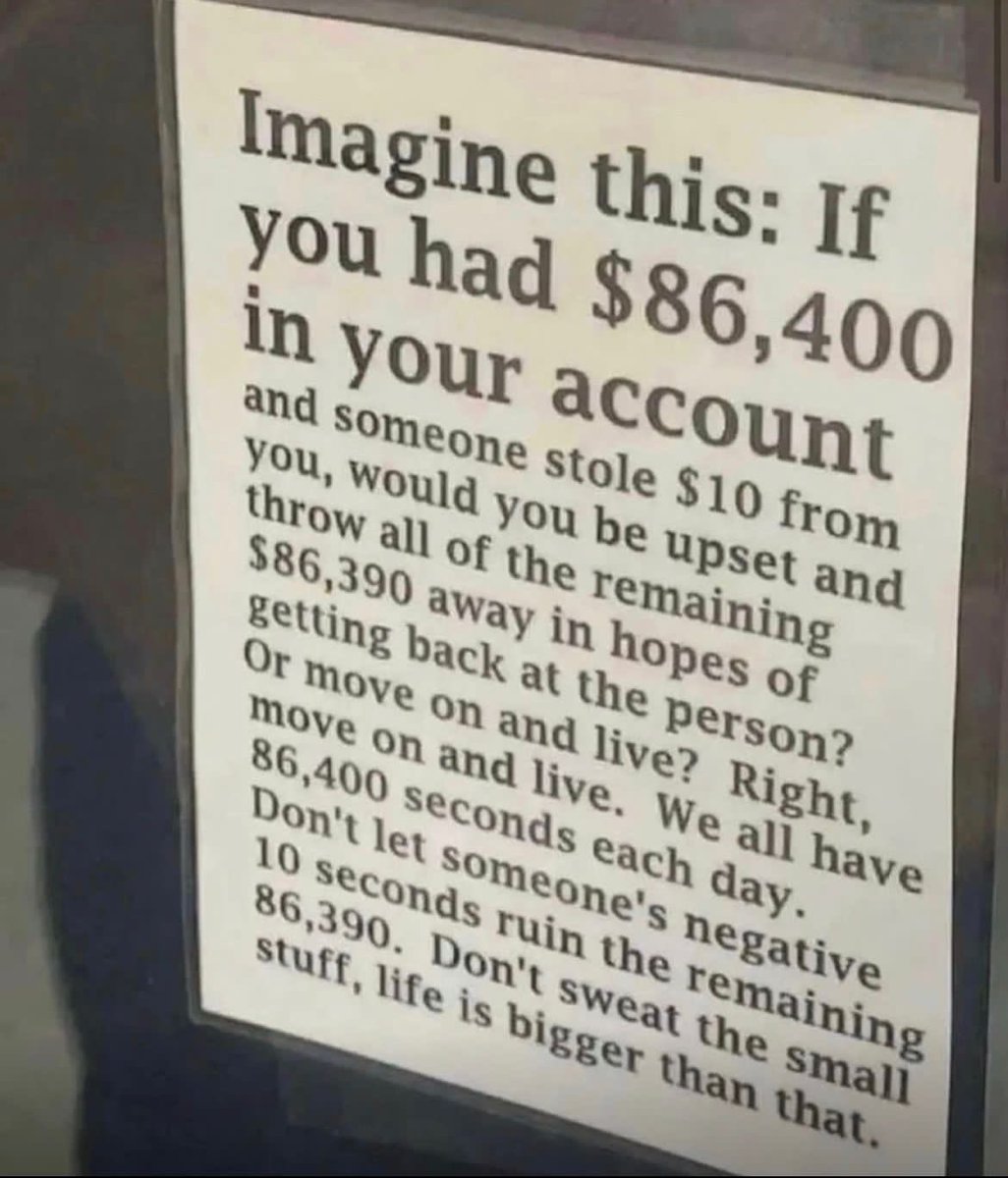 VermaManish23's tweet image. Life is short. Dont sweat the small stuff.