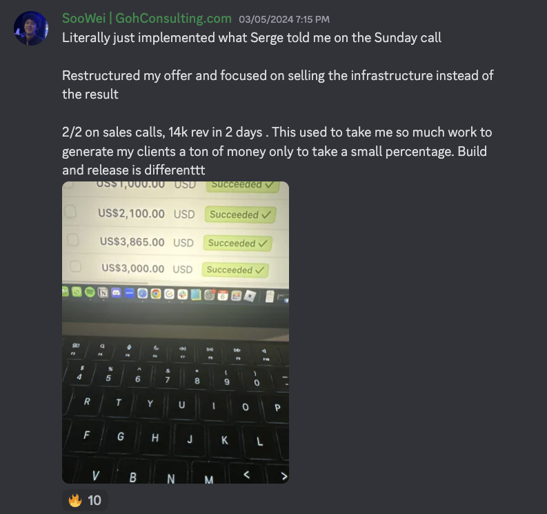SergeGatari's tweet image. You're better off getting a 9-5 than Growth Operating.

This subscriber realized how inconsistent his revenue share deals were &amp;amp; decided to Switch To Building &amp;amp; Releasing His Growth Infrastructure. 

Made $40k in the first month. 

Like, RT, Comment "B&amp;amp;R" for breakdown - DM.