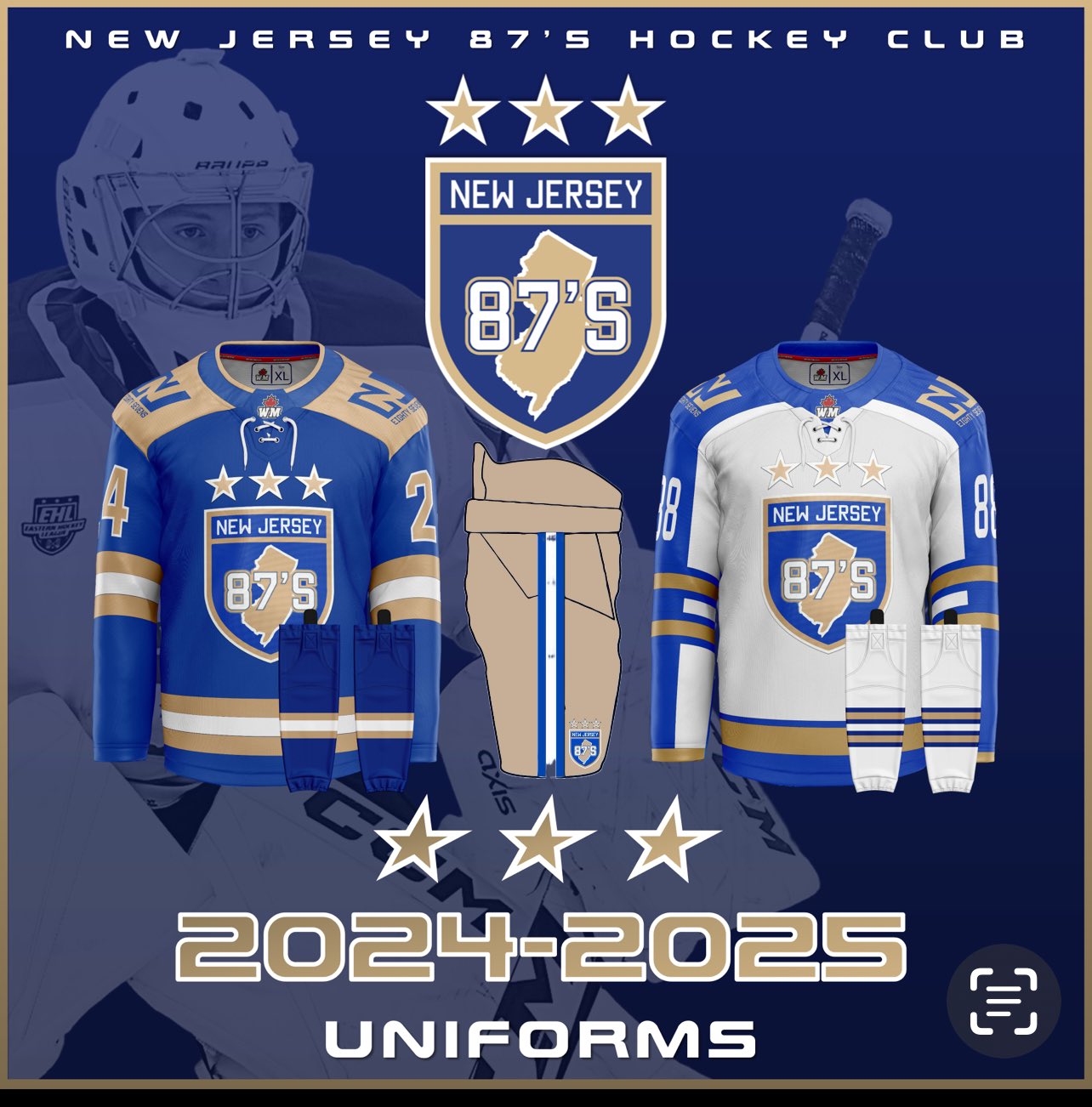 NJ 87&rsquo;s on X: &ldquo;Introducing your 24/25 Jr Uniforms. For the first 