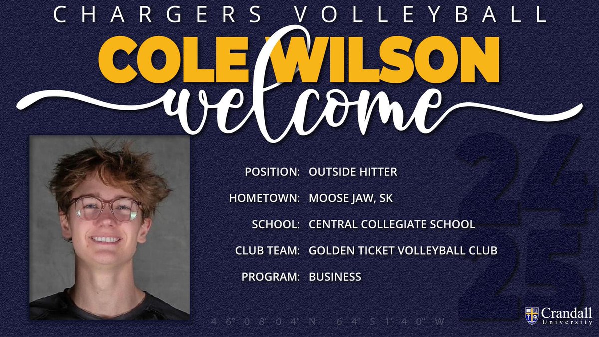 Crandall University Athletics (@cuchargers) on Twitter photo 