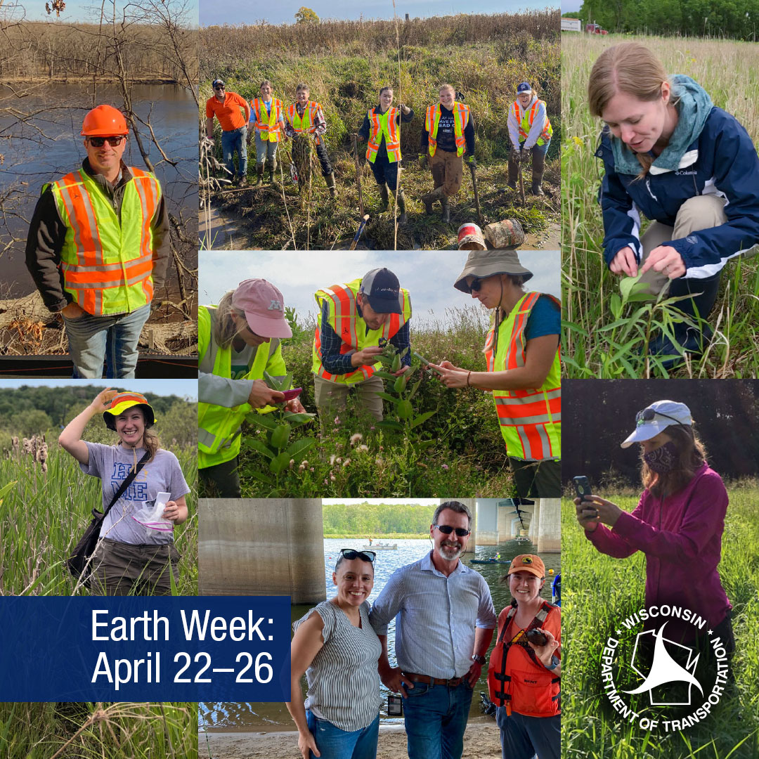 Happy #EarthDay! Today we celebrate and thank all the WisDOT environmental staff who are dedicated to protecting the environment as we advance Wisconsin’s transportation system. Tune in all this week as we’ll be highlighting some of the many ways we help protect the environment.