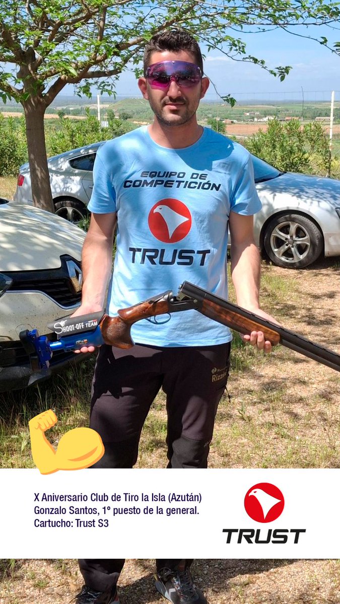Cartuchos_TRUST's tweet photo. X Aniversario Club de Tiro la Isla (Azután)
Gonzalo Santos, 1º puesto de la general.
Cartucho: Trust S3
#cartuchos #equipotrust https://t.co/lgFu4K9aAC