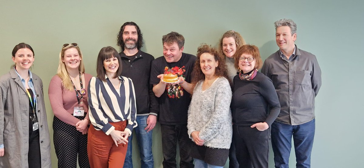 Lovely Morning this Moring having our Meeting and celebrating Earth Day, our 5th birthday and Have an exiting announcement coming later today keep your eyes peeled. @OhYeahCentre @ClimateCraic @theatredanceni @LyricBelfast @DUDanceni @UniAtypical @tinderboxNI @belfastcc