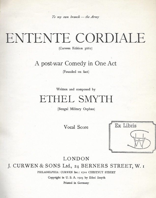 On the birthday of @DameEthelSmyth, @RetrospectOpera is announcing its plan to record her final opera, Entente Cordiale. Read the full statement here: retrospectopera.org.uk/entente-cordia…