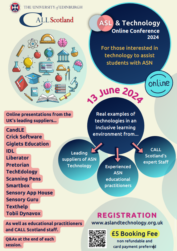 Have you signed up yet for our online ASL and Tech Conference on 13th June? We have 21 engaging workshops for you to choose from! This remains a bargain at £5 for the whole day this year and you will receive recordings of all workshops afterwards. aslandtechnology.org.uk
