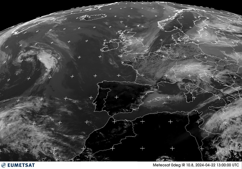 Imatge satèl.lit METEOSAT via @eumetsat #ElTemps #meteo #weather