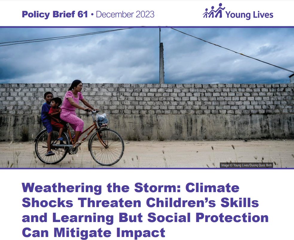 YL evidence shows children living in poverty in low- & middle-income countries are bearing the brunt of worsening climate change & its impacts on many areas of their lives, such as health & nutrition, education, water & sanitation, & housing. #EarthDay ➡️ bit.ly/4462xhX