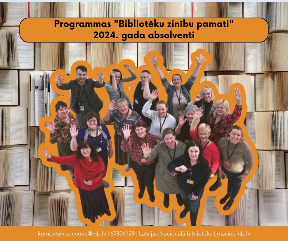 kncbibl's tweet photo. 🥳Apsveicam ar programmas “Bibliotēku zinību pamati” (160h) pabeigšanu arī mūsu kolēģi – Krāslavas novada bibliotēkas Bērnu literatūras nodaļas bibliotekāri Sanitu Kokinu.
#KACkursi #macibas #macibaspieaugusajiem #kursi #biblioteka #bibliotekari https://t.co/mSD4IZZ6a9