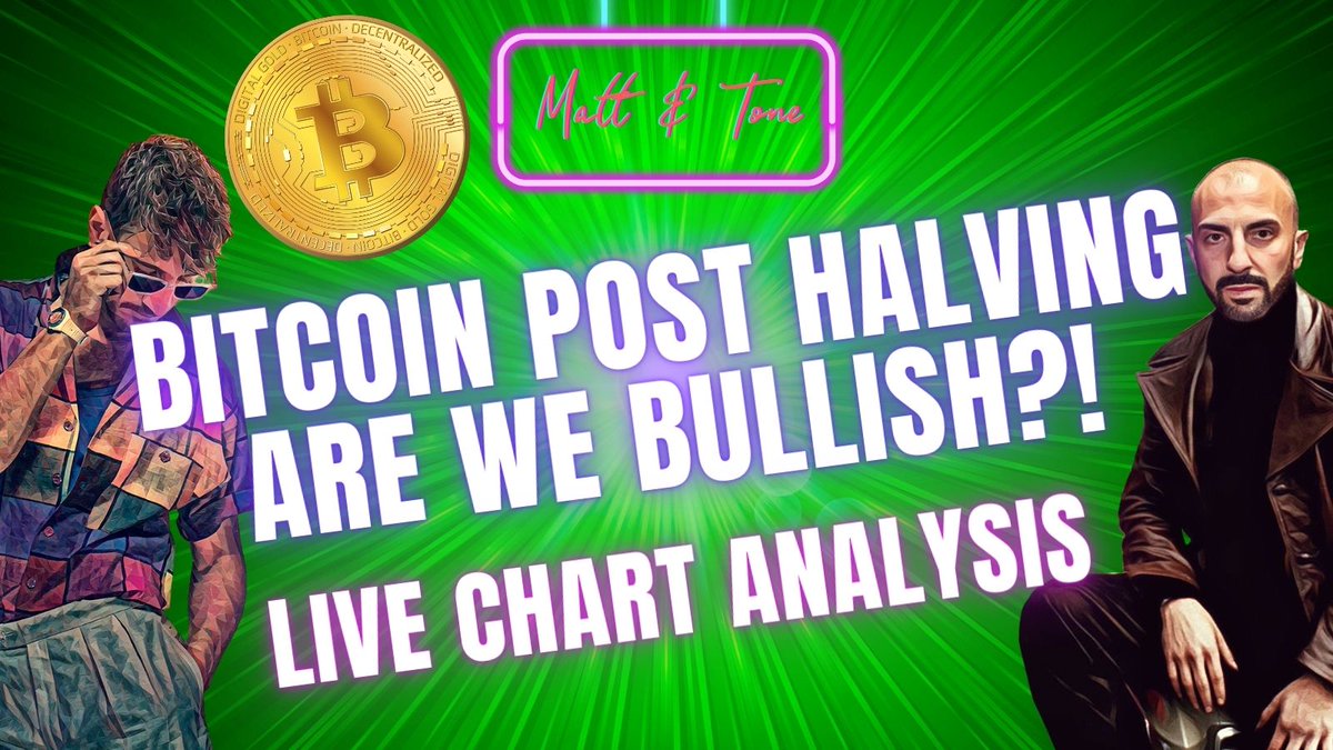 #BITCOIN: BULLISH PRICE ACTION POST HALVING! WHAT'S NEXT?! - So is the Low IN!!! let's review charts w/ @AlphanumetriX & @ToneVays on 'The Daily High' 👉youtube.com/live/_mekqQNdK…