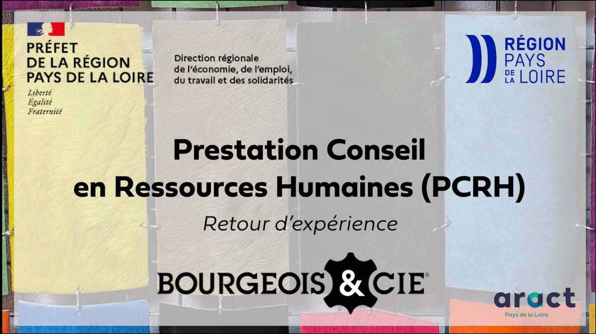 #RH | 👉#Entrepreneurs, la Prestation conseil en RH (#PCRH) vous accompagne et vous aide dans votre #GRH 👍 🎥Découvrez comment avec l'exemple vidéo de 'Bourgeois & Cie' ➡️urlz.fr/qmOZ En savoir plus sur le principe de la PCRH ➡️urlz.fr/qmP3