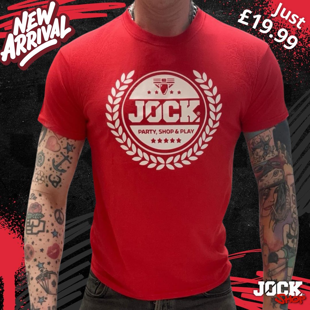 Embrace your energetic lifestyle with our Jock Crest T-Shirt, a premium wardrobe staple. £24.99 jockparty.shop/product/jock-c…