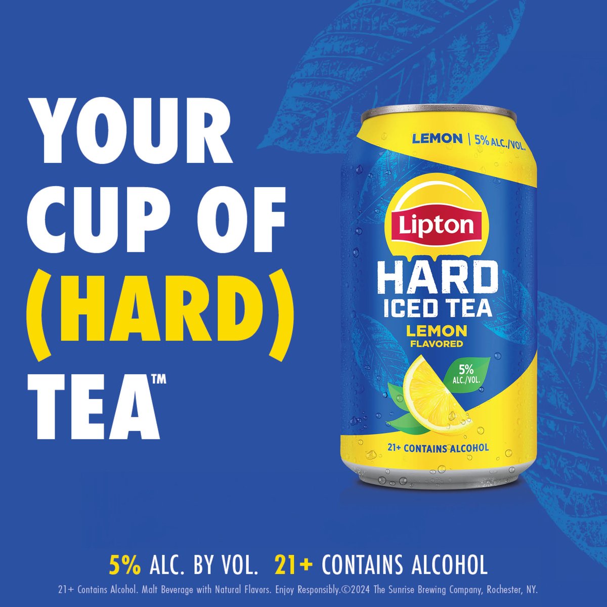 Real Lipton tea meets tart lemon flavor for an ultra-smooth take on classic iced tea. 🍋