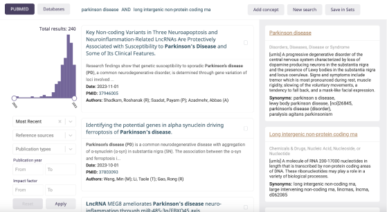 Euretos's tweet photo. Recent genomic studies reveal lncRNAs as pivotal in Parkinson's disease, offering early diagnosis &amp; personalized treatments. Our AI research platform aids in analysiing these RNA sequences for therapy development. https://t.co/vmcoB3VFgp #ParkinsonsDisease #PrecisionMedicine https://t.co/6cTHdwmkhT