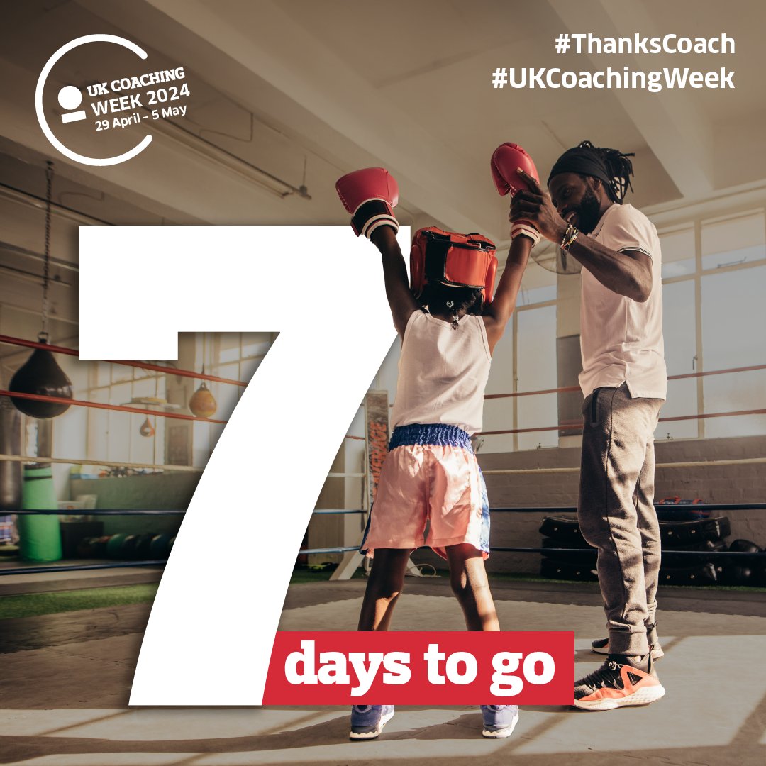 The countdown to #UKCoachingWeek 2024 is on! ⏳

Get ready to say #ThanksCoach to coaches who have made an impact through #HolisticCoaching next week, and dive into @_UKCoaching’s fantastic new coaching resources! 👇

bit.ly/3eqAyky