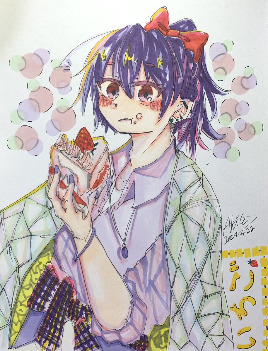 ケーキをこういう風に
しゃぶりつく人に会ってみたい