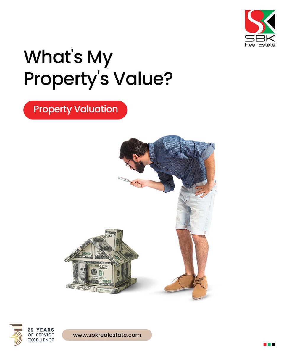 #PropertyValuation is an extremely useful tool for real estate transactions. 
Here are a few ways property valuation is done:

- Market Pricing Trends Reports
- Income Approach
- Profit Method
- Cost Approach

Talk to us to know more!

#SBKRealEstate #PropertyValue #Dubai